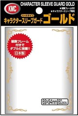 Card Barrier Character Sleeve Guard Gold Hard Type 60 pack